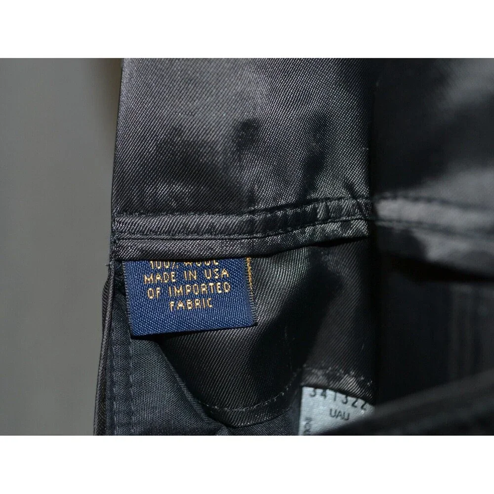 Brooks Brothers Brooksease Wool Blazer Dark Charcoal Gray Sport Coat Sz 44R USA‎